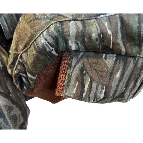 Vintage 10X Mens Medium NWTF Jacket Realtree Camo Hunting Insect Hood Seat Pad - Picture 8 of 13